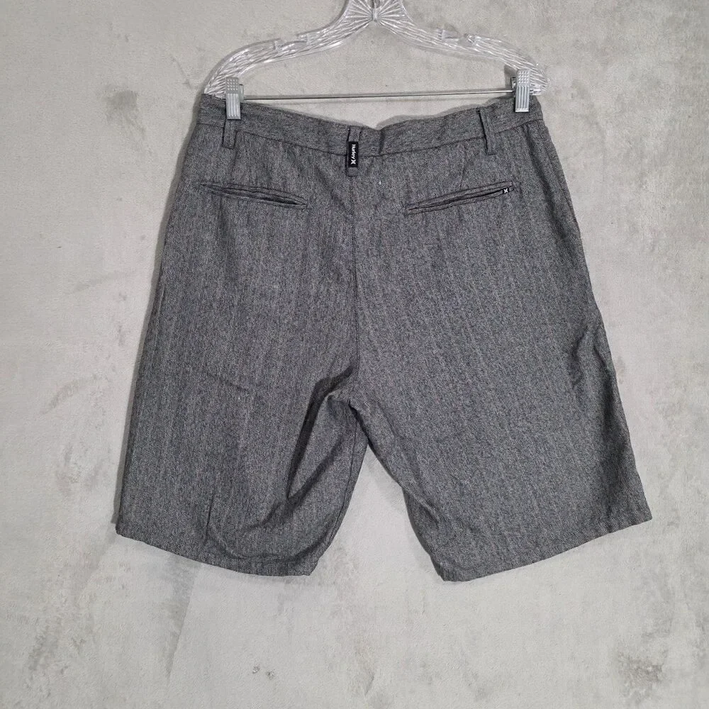 Hurley Mens Chino Shorts Sz 34 Gray - Picture 2 of 8